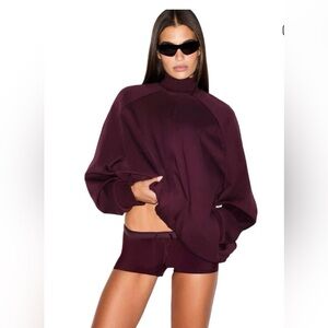 NWOT NIKE x SKIMS Matte Tricot Oversized Full Zip Track Jacket Small